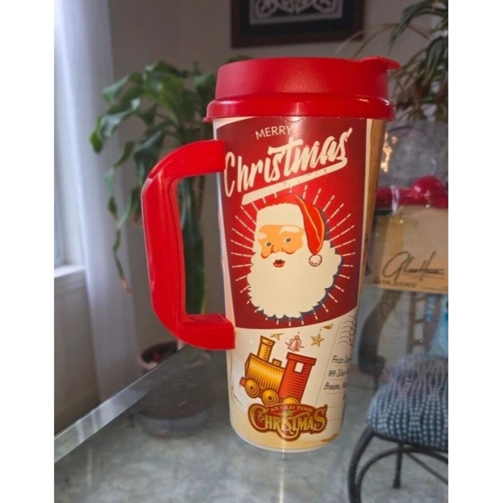 Christmas themed Branson silver dollar city mug cup lid
